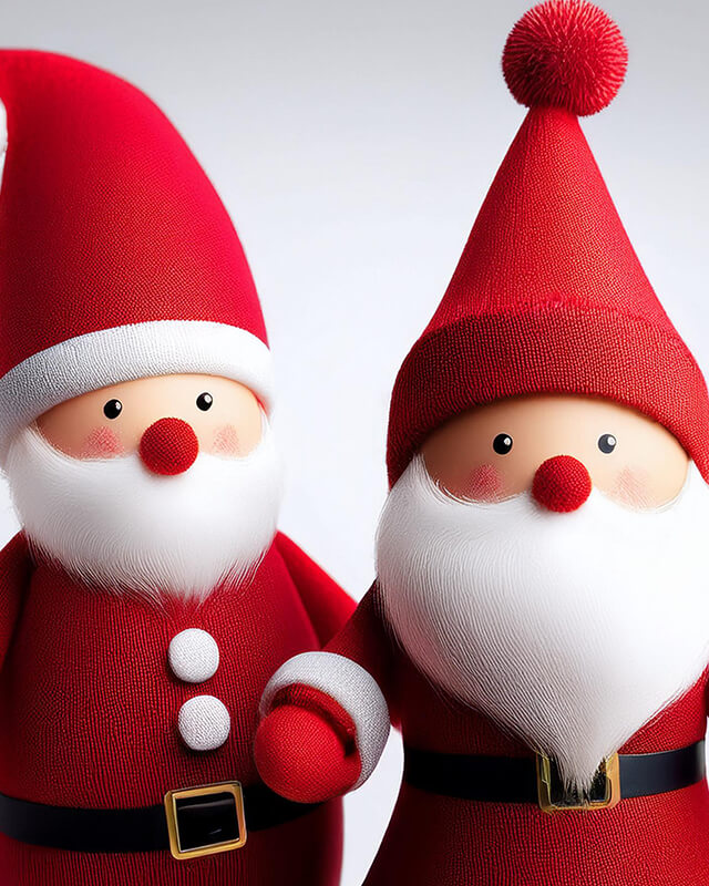 Plush Santa Claus Figures - Bilde 2