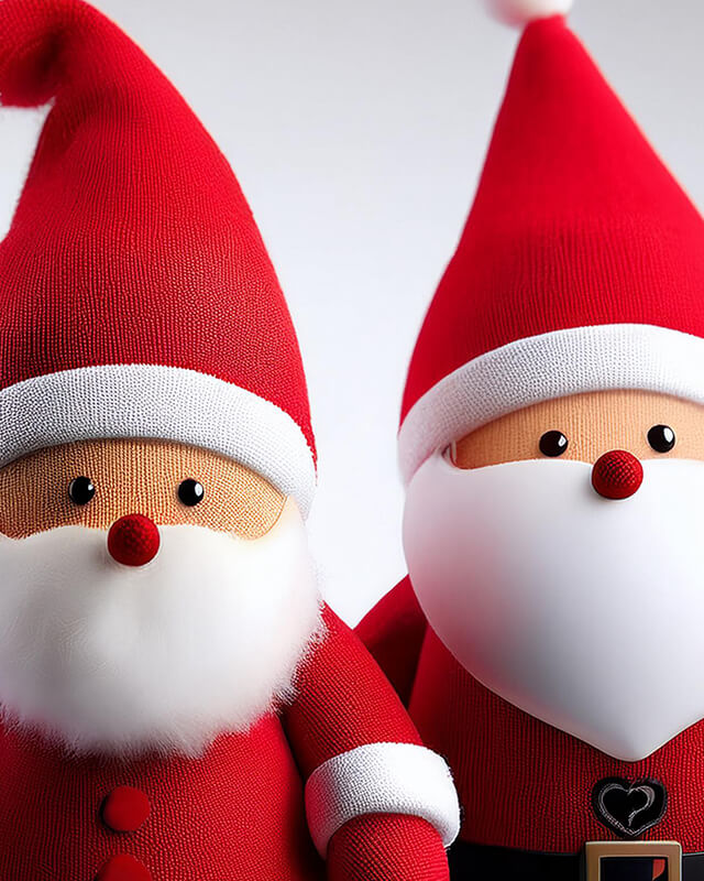 Plush Santa Claus Figures